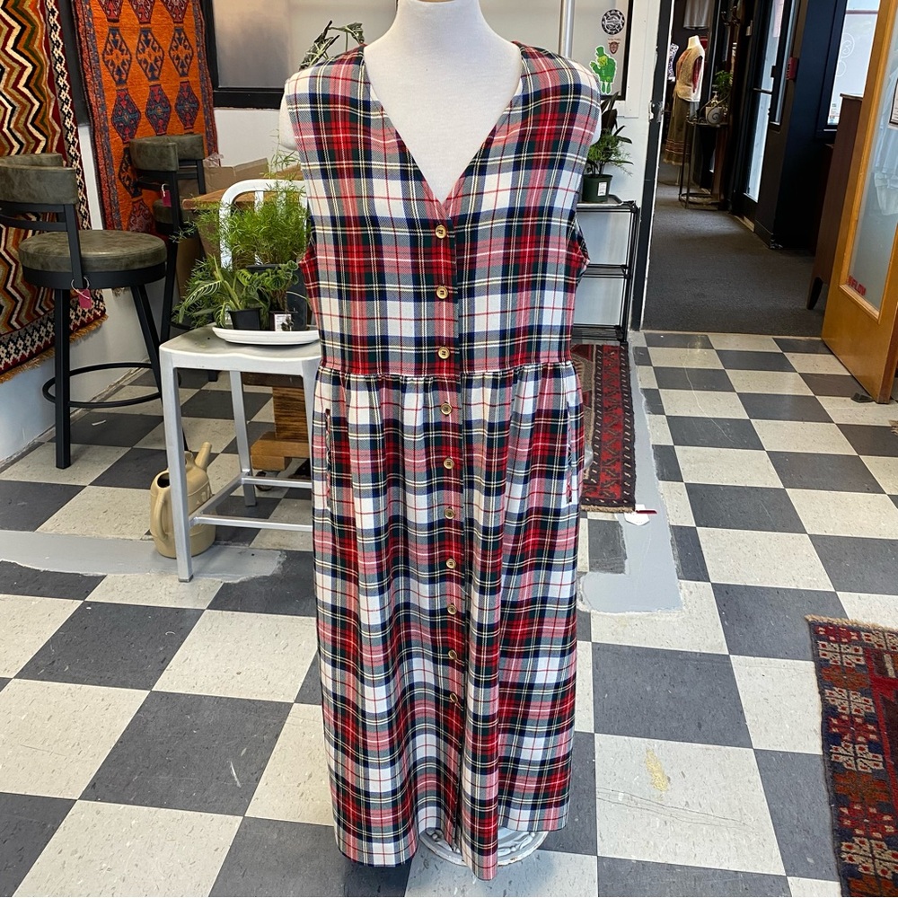 Pendleton Green & Red Plaid Dress
